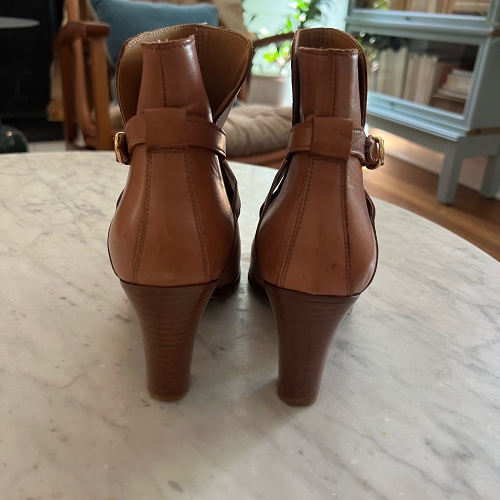 Sezane Tan Ankle Boots - Picture 4 of 6
